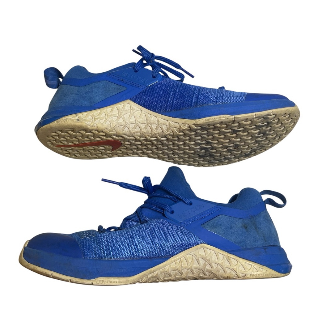 Nike Metcon Flyknit Training Shoes AQ8022-401 Men's Size 9.5 Blue